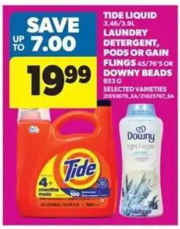 Real Canadian Superstore Tide Liquid Laundry Detergent or Downy Beads offer