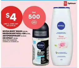 Real Canadian Superstore NIVEA BODY WASH, DEODORANT ROLL-ON, ANTIPERSPIRANT offer