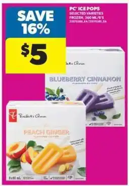 Real Canadian Superstore PC Ice Pops offer