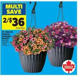 Real Canadian Superstore PC Deluxe Annual Hanging Basket offer