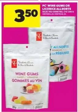 Real Canadian Superstore PC Wine Gums or Licorice Allsorts offer