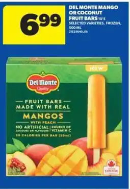 Real Canadian Superstore Del Monte Mango or Coconut Fruit Bars offer
