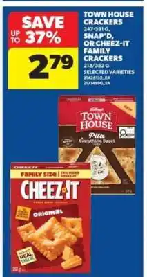 Real Canadian Superstore Town House Crackers or Cheez-It Family Crackers offer