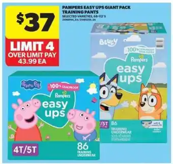 Real Canadian Superstore Pampers Easy Ups Giant Pack Training Pants offer