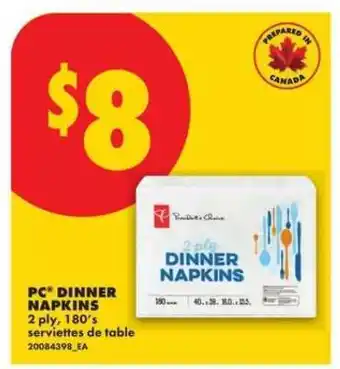 No Frills PC Dinner Napkins offer