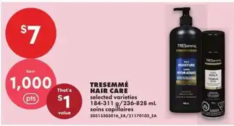 No Frills TRESEMMÉ HAIR CARE offer