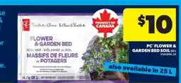 Real Canadian Superstore PC Flower & Garden Bed Soil 50L offer