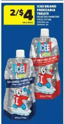 Real Canadian Superstore ICEE Brand Freezable Treats offer