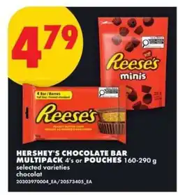 No Frills Hershey's Chocolate Bar Multipack or Pouches offer