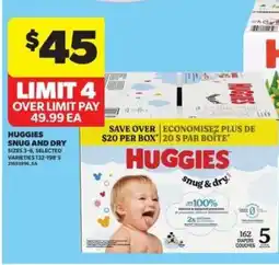 Real Canadian Superstore Huggies Snug and Dry offer
