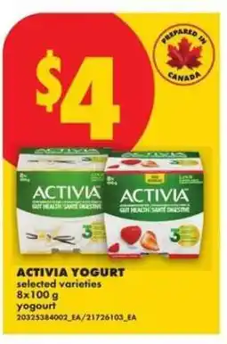 No Frills Activia Yogurt offer
