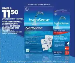 Real Canadian Superstore hydraSense Nasal Care Products offer