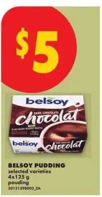 No Frills Belsoy Pudding offer