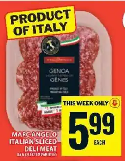 Food Basics MARC ANGELO ITALIAN SLICED DELI MEAT offer