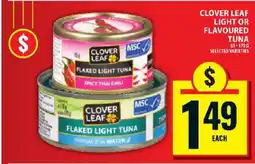 Food Basics Clover Leaf Light or Flavoured Tuna offer