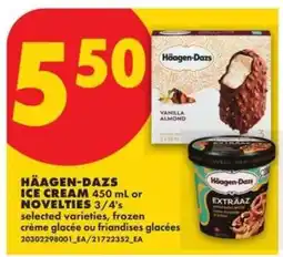 No Frills HÄAGEN-DAZS ICE CREAM OR NOVELTIES offer