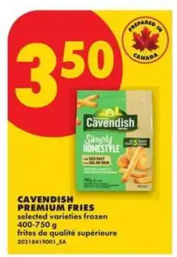 No Frills Cavendish Premium Fries offer