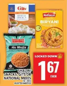 Food Basics Shalini Snacks, Gits or National Mixes offer
