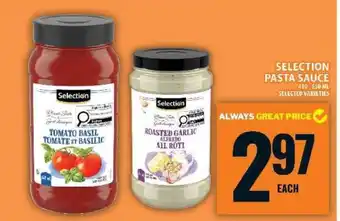 Food Basics SELECTION PASTA SAUCE offer