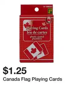 Dollarama Canada Flag Playing Cards offer