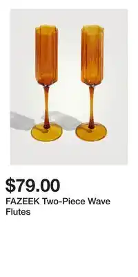 Holt Renfrew FAZEEK Two-Piece Wave Flutes offer