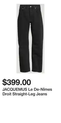 Holt Renfrew JACQUEMUS Le De-Nîmes Droit Straight-Leg Jeans offer