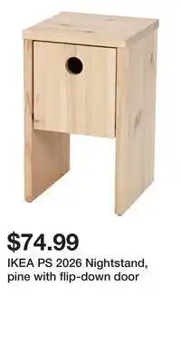 IKEA IKEA PS 2026 Nightstand, pine with flip-down door offer