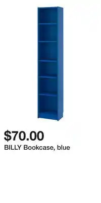 IKEA BILLY Bookcase, blue offer