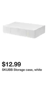 IKEA SKUBB Storage case, white offer