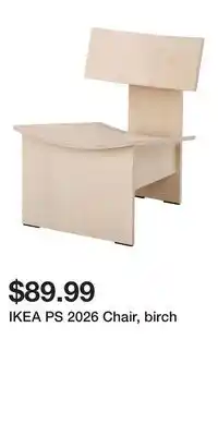 IKEA IKEA PS 2026 Chair, birch offer