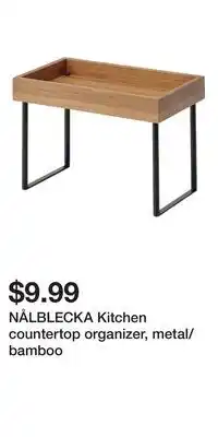 IKEA NÅLBLECKA Kitchen countertop organizer, metal/bamboo offer