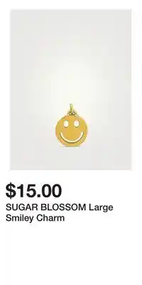 Holt Renfrew SUGAR BLOSSOM Large Smiley Charm offer