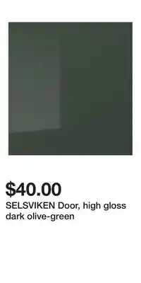 IKEA SELSVIKEN Door, high gloss dark olive-green offer