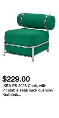 IKEA IKEA PS 2026 Chair, with inflatable seat/back cushion/Knäbäck bright green offer