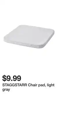 IKEA STAGGSTARR Chair pad, light gray offer