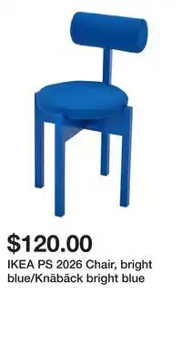 IKEA IKEA PS 2026 Chair, bright blue/Knäbäck bright blue offer