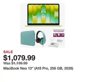 TSC Stores MacBook Neo 13 (A18 Pro, 256 GB, 2026) offer
