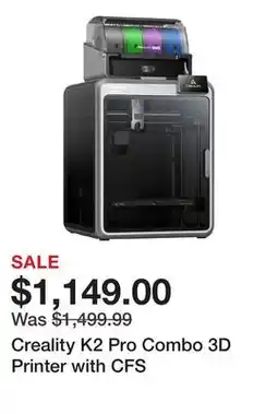 TSC Stores Creality K2 Pro Combo 3D Printer with CFS offer