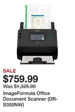 TSC Stores ImageFormula Office Document Scanner (DR-S350NW) offer
