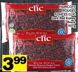Supermarché PA HARICOTS ROUGES FONCÉS CLIC | CLIC DARK RED KIDNEY BEANS offer