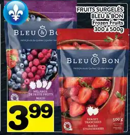 Supermarché PA FRUITS SURGELÉS BLEU & BON | BLEU & BON FROZEN FRUITS offer