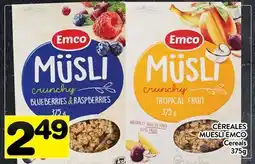 Supermarché PA CÉREALES MUESLI EMCO | Cereals offer