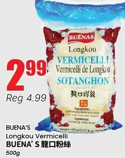 Btrust Supermarket BUENA'S Longkou Vermicelli offer