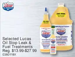 PartSource Selected Lucas oil Stop Leak & Fuel Treatments offer