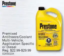 PartSource Prestone Premixed Antifreeze/Coolant Multi-Vehicle, Application Specific or Diesel offer