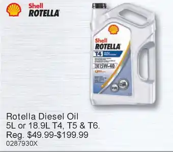 PartSource Shell ROTELLA Diesel Oil offer