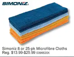 PartSource Simoniz 8 or 25-pk Microfibre Cloths offer