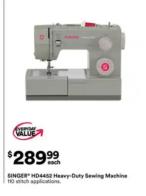 Michaels SINGER HD4452 Heavy-Duty Sewing Machine offer