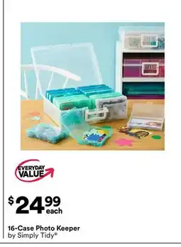 Michaels 16-Case Photo Keeper by Simply Tidy offer