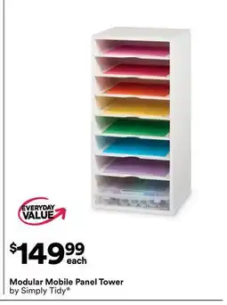 Michaels Modular Mobile Panel Tower by Simply Tidy offer